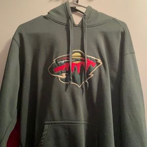 Minnesota Wild unisex green hoodie, size Medium